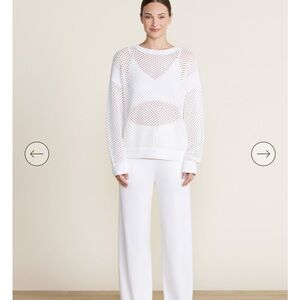 White Mesh Southern Tide Sweater